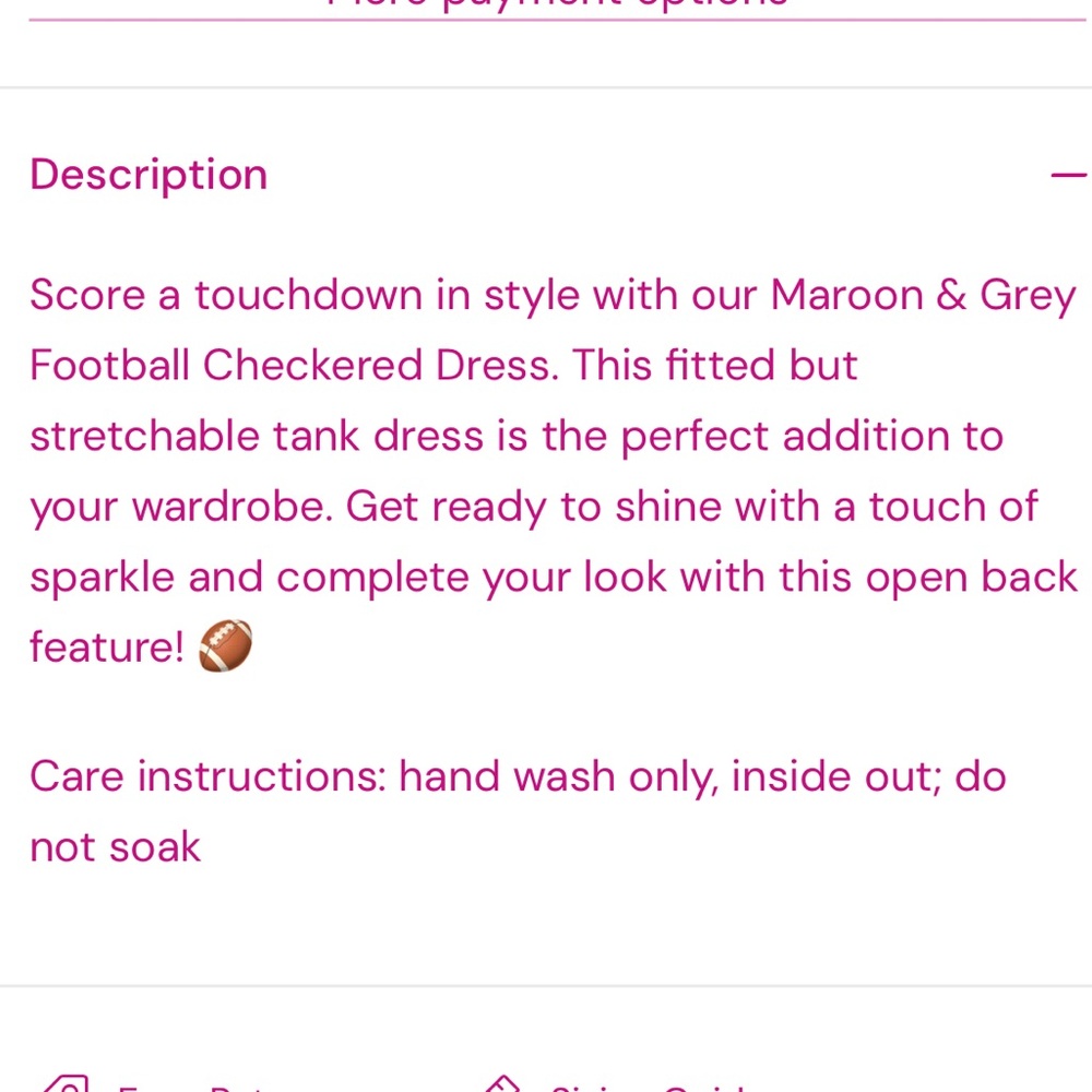 NWOT Queen of Sparkles Football Checkered Dress - Picture 2 of 12
